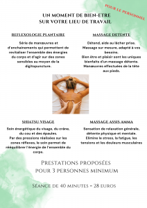 Massages au travail